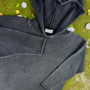 Sostanza Hoodie Women L Black Fade Cozy Street Y2K Boxy Peasant Street - Picture 1 of 7