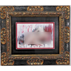 Incredible 20”x24" Original Signed Acrylic Female Redhead Nude Vintage Frame - Picture 1 of 5