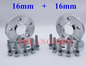 KIT 4 DISTANZIALI RUOTA 16+16mm BMW X3 (F25) - X4 (F26) + BULLONI - Foto 1 di 1