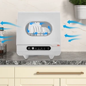 800W Mini Spülmaschine 5L Geschirrspüler Tischgeschirrspüler Freistehen 5 Modi - Bild 1 von 13