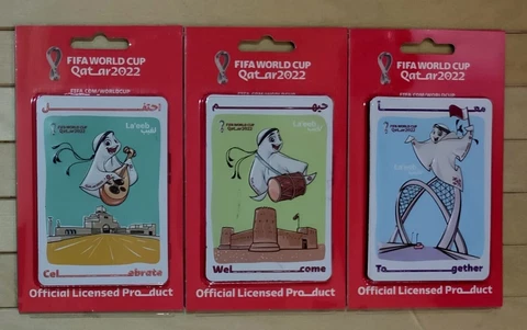 FIFA World Cup Qatar 2022 La'eeb Poster Magnets (3 Magnets) Cover