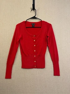 Wet Seal Cardigan Sweater Women's Small Red - Picture 1 of 11