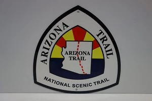 LETRERO ESMALTADO HORNEADO ARIZONA TRAIL NACIONAL SENDERO ESCÉNICO. Como nuevo de lote antiguo. PESADO. - Imagen 1 de 2