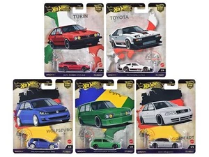 "World Tour" 5 piece Set "Car Culture" 2024 Series A Diecast Model Cars by Hot W - Picture 1 of 1