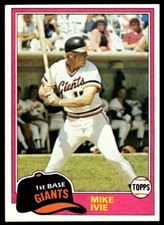 1981 Topps Mike Ivie San Francisco Giants #236