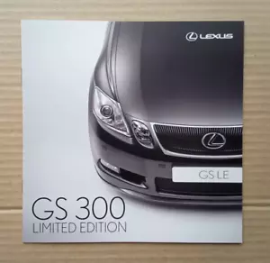 Lexus GS 300 Limited Edition UK brochure. 2006. Near mint condition. - Picture 1 of 3