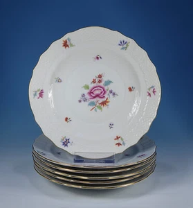 Herend "Nanking Bouquet 1518 NB bunt" 6 Kuchenteller 19 cm. 1.Wahl - Bild 1 von 2