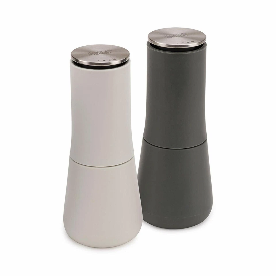 Joseph Joseph 95036 Milltop Salt and Pepper Grinder Set Coarseness Dark Gray/Whi
