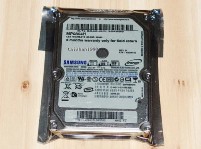 MP0804H SAMSUNG 80 GB 2.5" 5400 RPM 8 MB PATA Hard Disk Drive HDD - Image 1 of 4