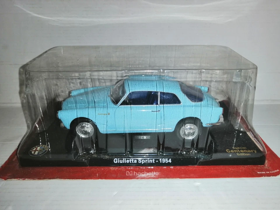 ALFA ROMEO GIULIETTA SPRINT 1954 CENTENARIO HACHETTE SCALA 1/24 - Immagine 1 di 1
