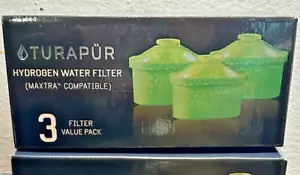 TURAPUR Filtri Acqua Idrogeno 3 Pz Ricambio Brocca (Nuovi) - Foto 1 di 4