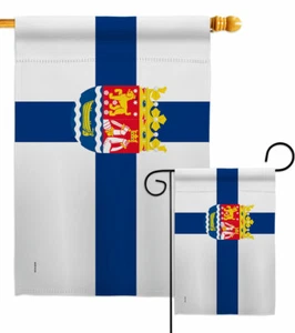 Provincia di Finlandia Etelä Suomen laänin vaakuna bandiera da giardino cortile casa striscione - Foto 1 di 19