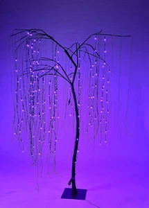 Halloween Willow LED Tree, 7 Ft, Purple - Picture 1 of 1