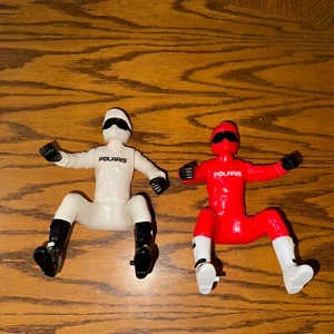 Tonka Vintage Polaris Scrambler XP Red & White Plastic Figure Riders - Picture 1 of 14