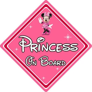 Baby On Board Car Sign - Disney Princess - Minnie Mouse - Picture 1 of 1