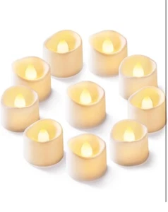 Homemory Realistic Flickering Battery Operated Flameless LED Tea Lights (12) - Picture 1 of 9
