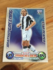 CARDS TOPPS MATCH ATTAX 2008-09 WEST BROMWICH GREENING STAR PLAYER FIGURE
