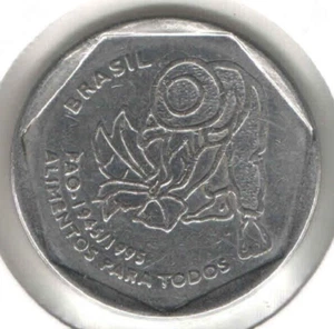 Moneda Brasil 25 Centavos 1995 FAO KM# 642 eb642 - Imagen 1 de 4