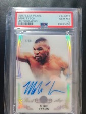 2017 Mike Tyson PSA 10 Pop 1 Leaf Pearl Private Release Auto 7/10 Beautiful Card