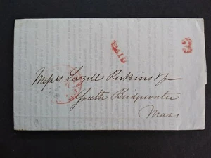 Rhode Island: Providence 1848 Delaware & Hudson Canal Kohle briefmarkenloser Einband - Bild 1 von 4