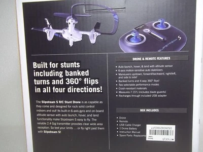 New Boxed Drone Full Size Quadcopter SlipStream S Remote Control R/C Stunt Drone - Image 1 of 4