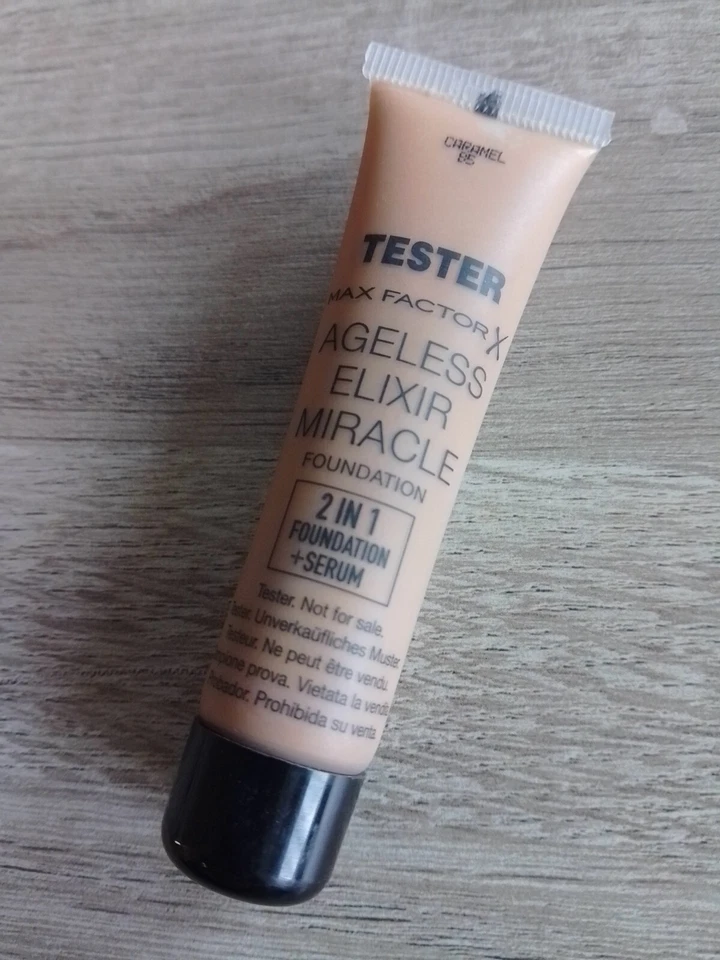 Max Factor Foundation CARAMEL 085 AGELESS ELIXIR MIRACLE 15ML 85 2 IN 1 SERUM - Image 1 of 1