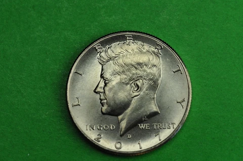 2017-D BU Mint State Kennedy US Half Dollar coin Cover