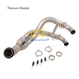 Titanium Exhaust Front Pipe Modified For Duke 790 2018-22 Duke 890 890R 2020-22 - Picture 1 of 8