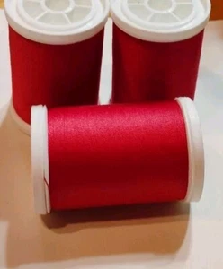 Coats & Clark XP Polyester Sewing Thread 4 spools 250- yd ea RED CHERRY  - Picture 1 of 2