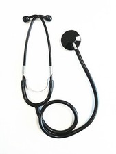 Single Head Stethoscope for Medical EMT Nurse Doctor Vet Student Black 