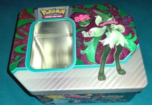 Pokemon ex TCG 2023 Paldea Partners Meowscarada ex Card Holder Tin EMPTY - Picture 1 of 9