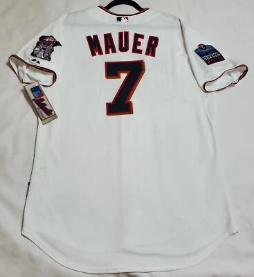 AUTHENTIC Majestic 52 2XL MINNESOTA TWINS JOE MAUER COOL BASE Jersey SHARP! - Image 1 of 3
