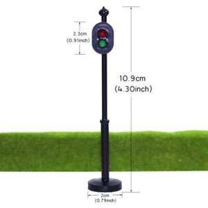 5pcs Traffic Signals 1:32 O G Scale Crosswalk Signal Road Street Red Green - Picture 1 of 5