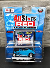 Maisto 1932 Ford Roadster All Stars Red Exclusive 100 Blue w/Flames 1:64