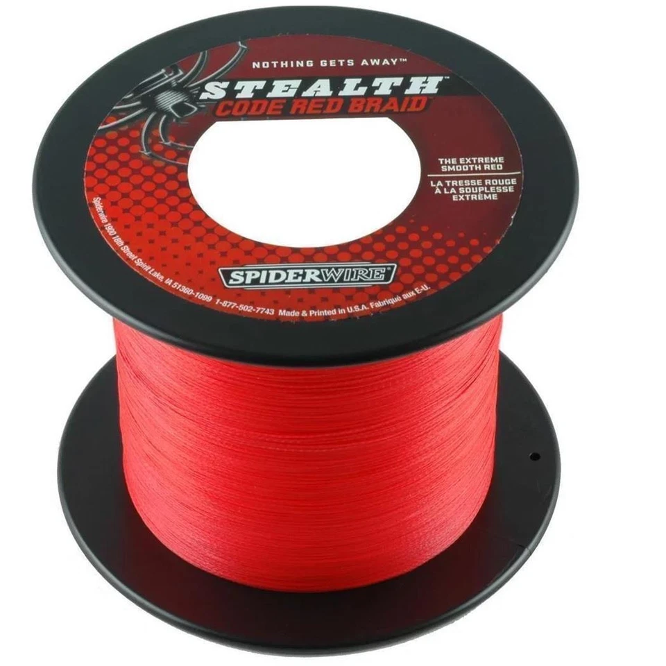 Spiderwire Stealth Code Red 1000m Spule geflochtene Schnur rot Norwegen  - Bild 1 von 1