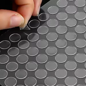 500Pcs Double Sided Sticky Dots, Round Clear Museum Putty Tape Removable Stic... - Picture 1 of 7