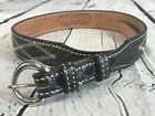NOCONA Leather Western Belt Size 28" Made in TEXAS USA