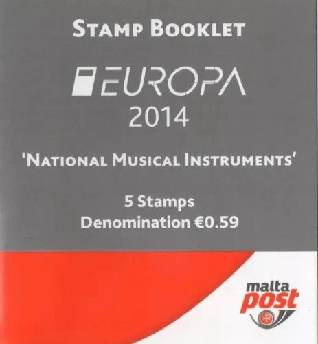 Folleto Instrumentos Musicales S52081 Malta Europa Cept MNH 2014 Foto 1 de 1