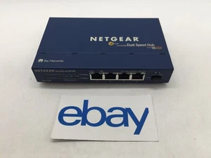 Netgear DS104 4-Port 10/100 Dual Speed Hub UNIT ONLY FREE S/H - Picture 1 of 4
