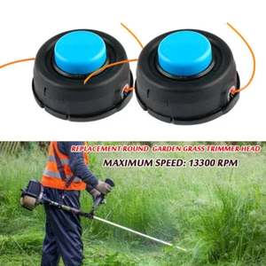 2x Cabezal de recortadora de césped de jardín cortador de cepillo de cuerda de bloqueo universal de repuesto - Imagen 1 de 9