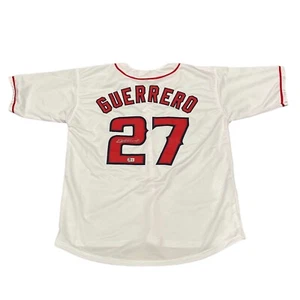Vladimir Guerrero Signed Los Angeles Angels Custom Jersey Beckett Wit BAS COA - Picture 1 of 3