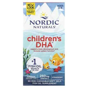 Nordic Naturals,Children's DHA,250mg Omega-3 from Cod Liver Oil,90, 360 softgels - Picture 1 of 9