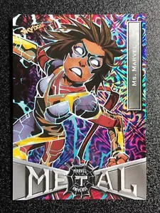 2022 Skybox Marvel Universe Metal Spider-Man π₯ MS MARVEL GRANDIOSE π₯ - Foto 1 di 2