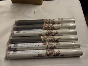 6 Rollen x Rasch Maya Weide Wald Mauve Vogel Druck Luxus Tapete 283890 - Bild 1 von 5