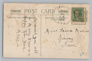 Abbott Iowa IA Hardin County 1909 4-Bar Cancel Postcard DPO 1871-1934 - Bild 1 von 2