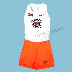 Nike Pro Elite Team Women’s OSU XII Oklahoma State Cowboys Singlet Speed Suit XS - Picture 1 of 5