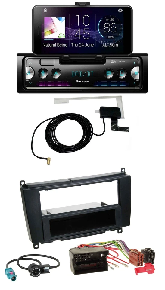 Pioneer DAB Bluetooth MP3 USB Autoradio für Mercedes CLK W209 ab 06 Coupe 04-09 - Bild 1 von 4