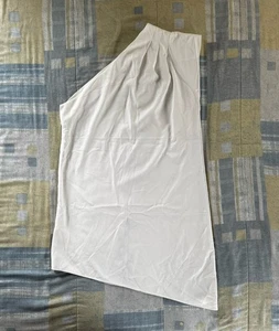 Alicia + Olivia Off White Draped Midi Cold Shoulder Women's Dress Sz 10 - Picture 1 of 14