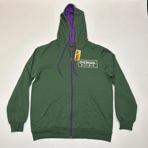 My Hero Academia Hoodie Herren Medium grün Full Zip Sweatshirt Anime Überholung - Bild 1 von 14