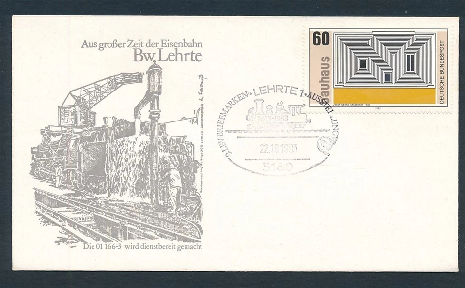 D466603 Alemania Ferrocarril Cubierta Trenes Locomotoras BW Lehrte Foto 1 de 1